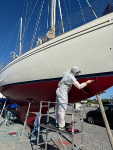 Painting the hull