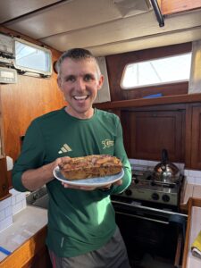 Jack holding banana bread