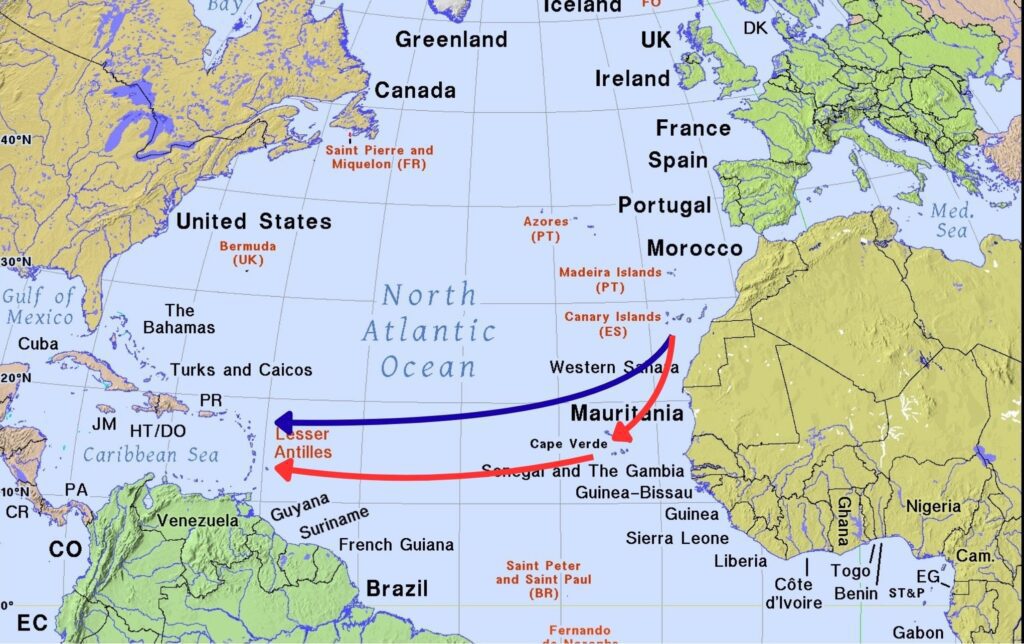 Atlantic Crossing Route Options